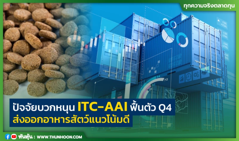 ปัจจัยบวกหนุน ITC-AAI ฟื้นตัว Q4 ส่งออกอาหารสัตว์แนวโน้มดี