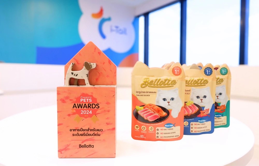 Bellotta wins the “Best Premium Wet Cat Food 2024” award from the Baanlaesuan Pets Awards 2024